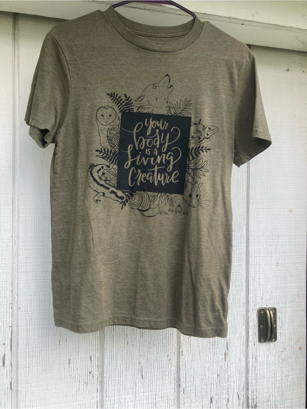DIY Crew Neck T-Shirt - Olive Green